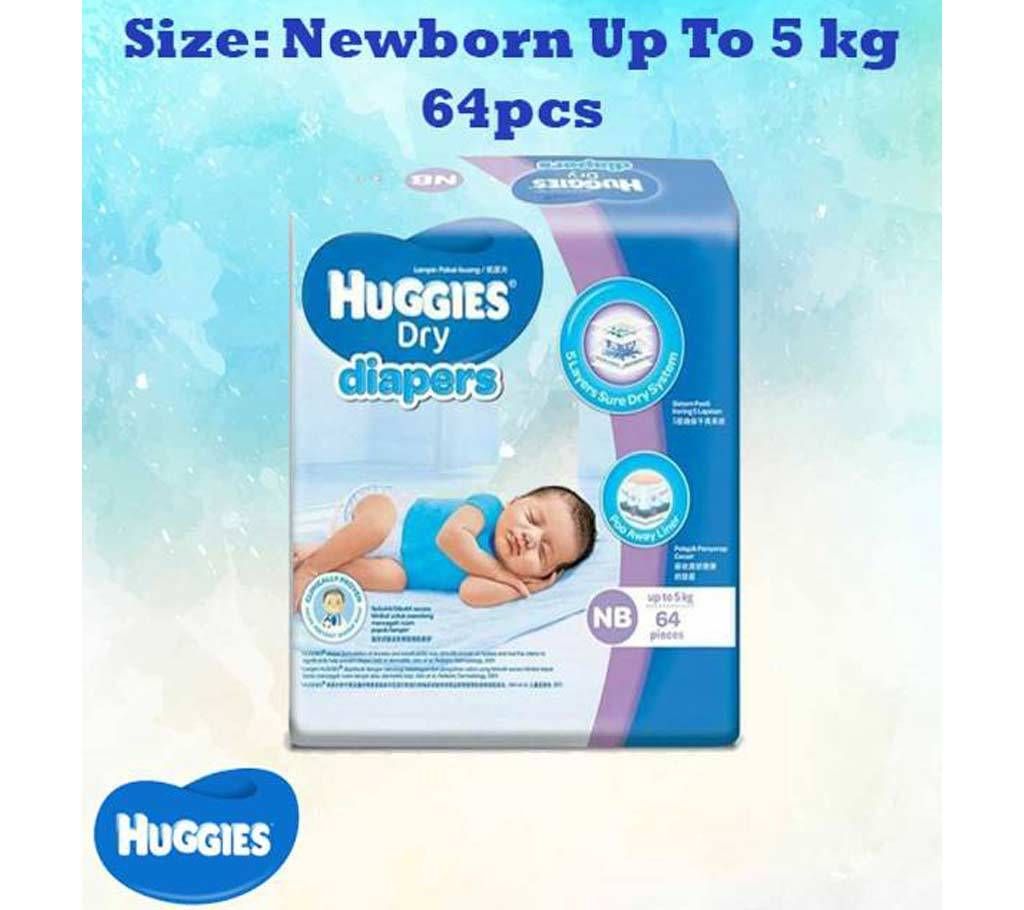 Huggies Diaper Newborn Up To 5kg 64pcs