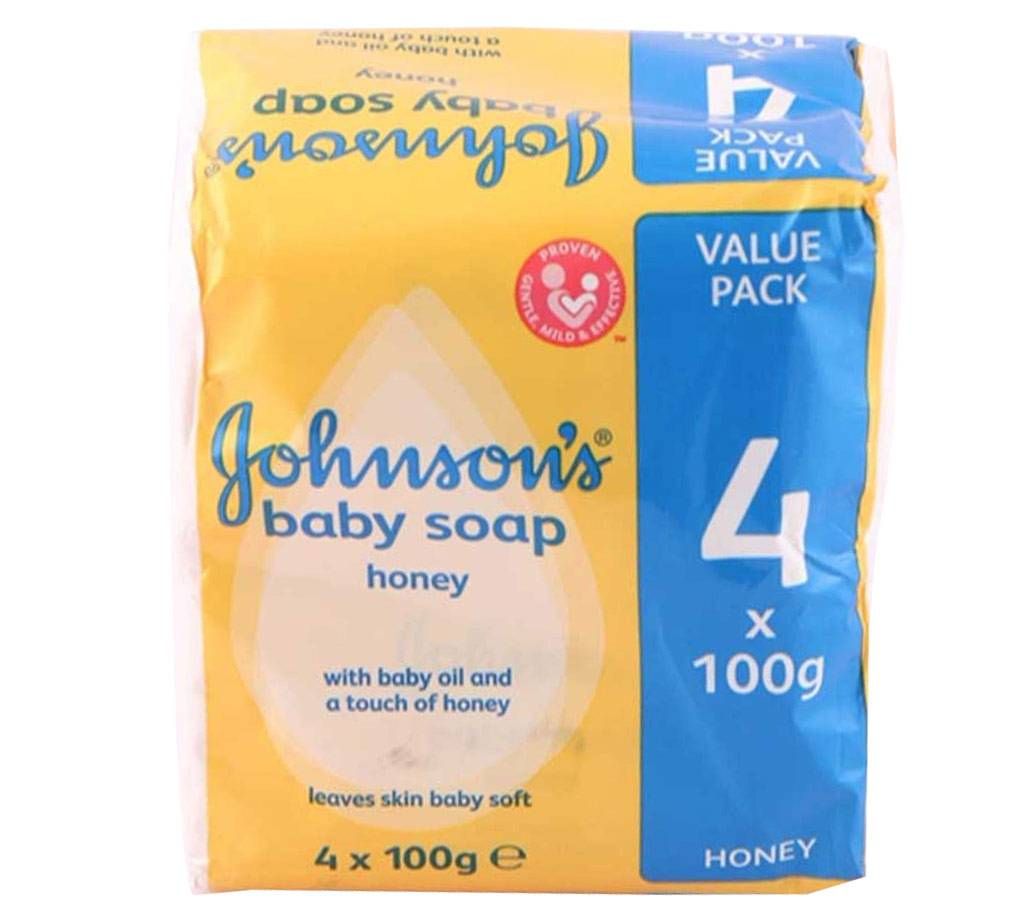 Johnson Baby Soap 4 Packs (Genuine UK Product)