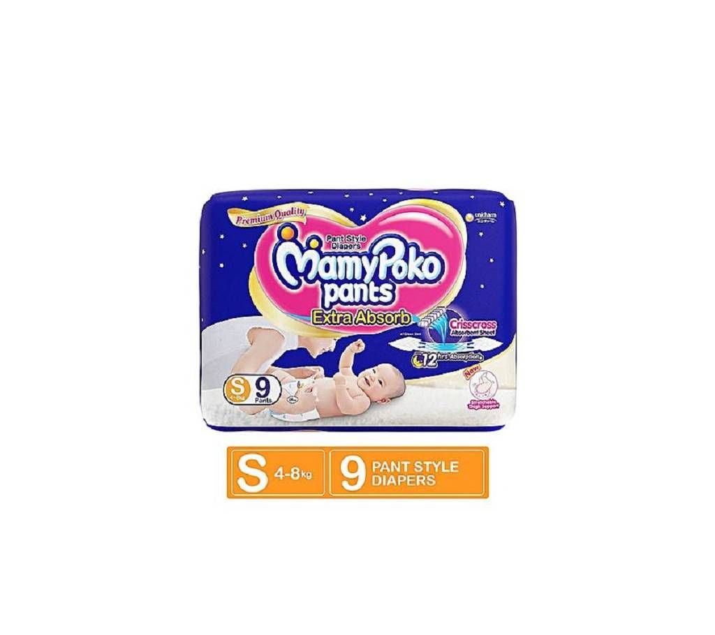 MAMYPOKO PANT DIAPER 9PCS (4-8KG)