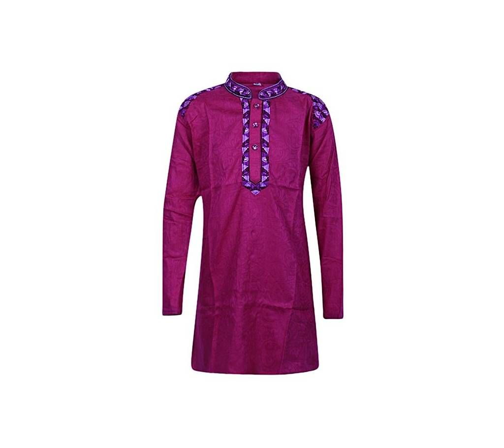 Megenta Cotton Short Panjabi for Boys