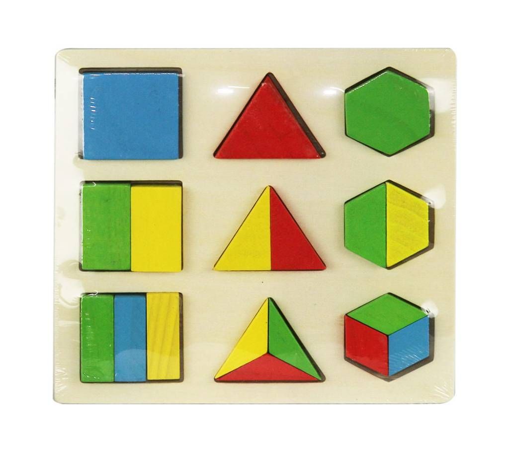 Three Shapes Learning Board For Kids 