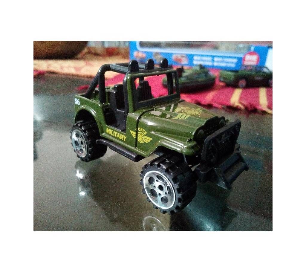 metal toy army car