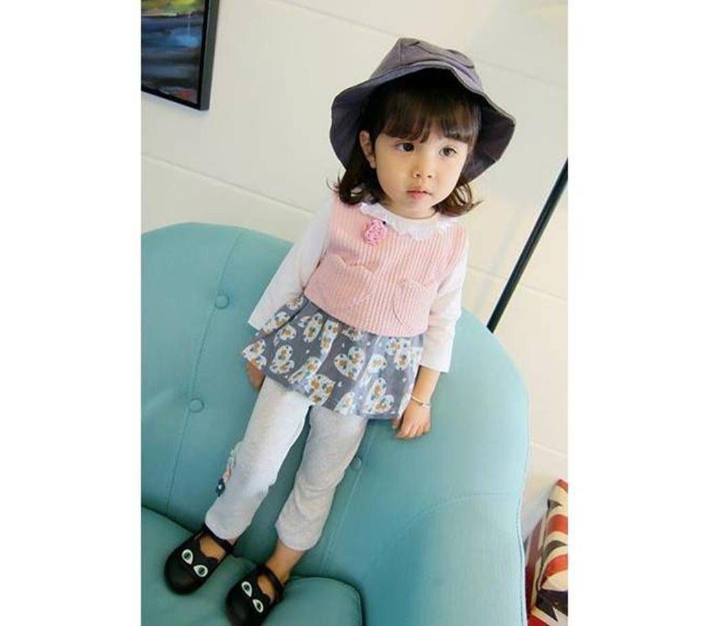 Babies Coat + T-Shirt + Pant Set 