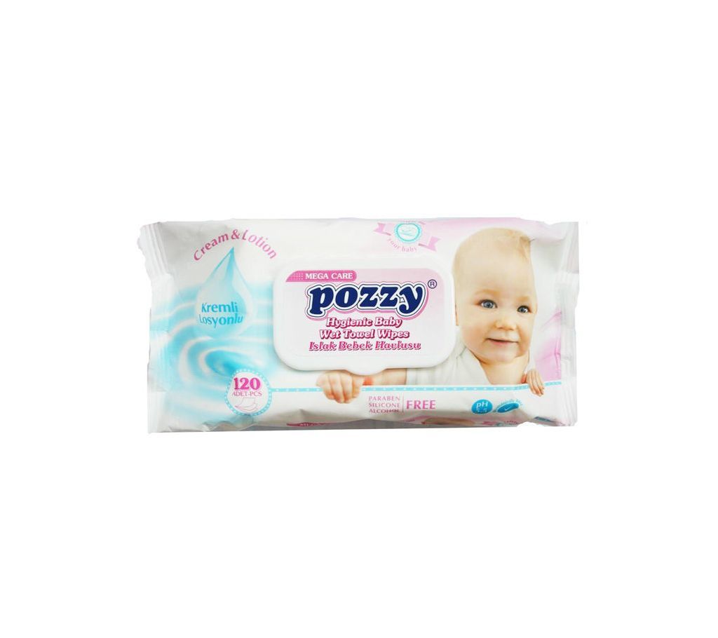 Pozzy Wipes 120 Pcs