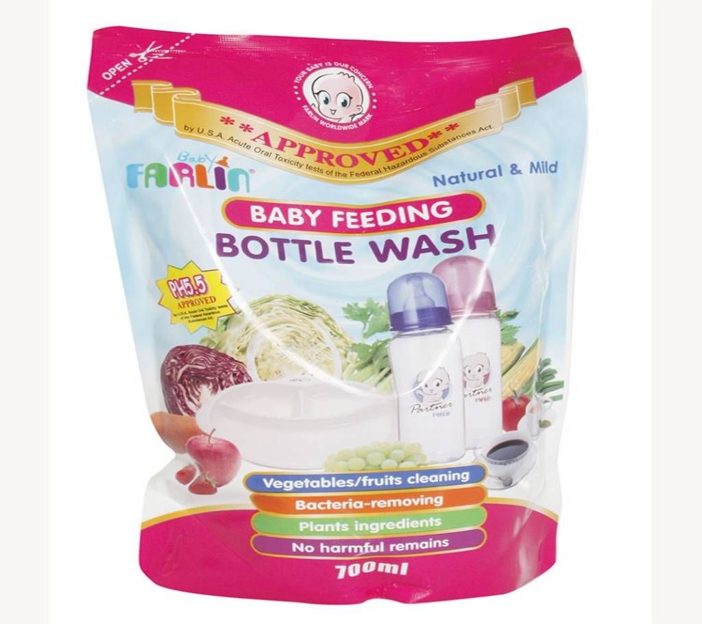 Farlin Baby Bottle Wash-700 ml (Refill)