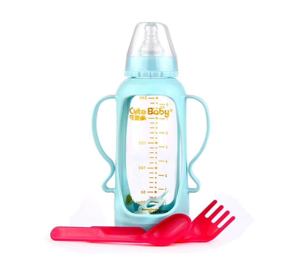 Cute Baby  Sky Blue  Little Feeding Bottle 240 ml
