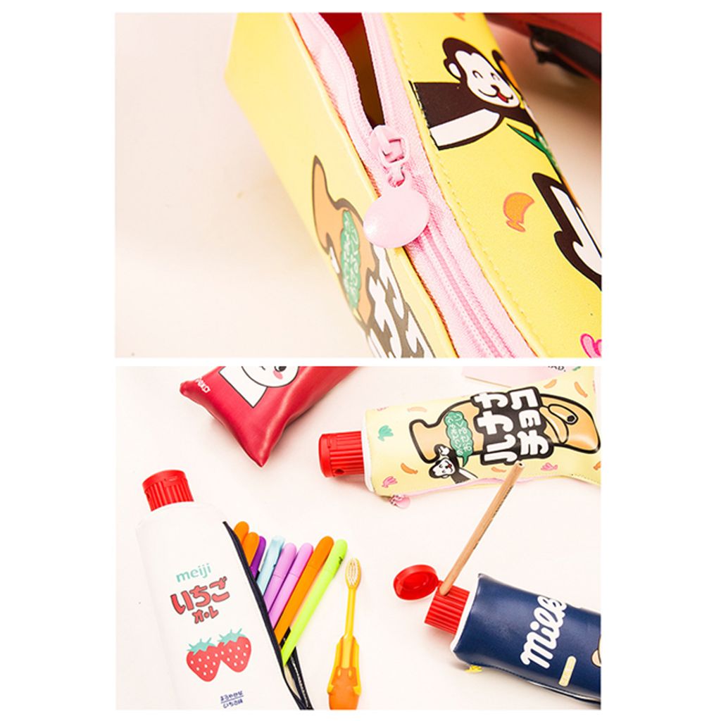 Toothpaste Shaped Pencil Case