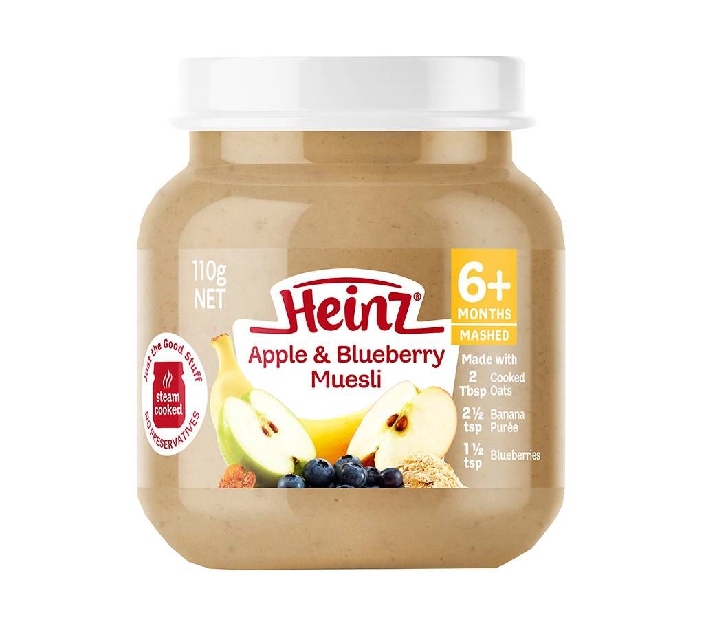 Heinz Apple & Blueberry Muesli 6 Months- 110g- Australia