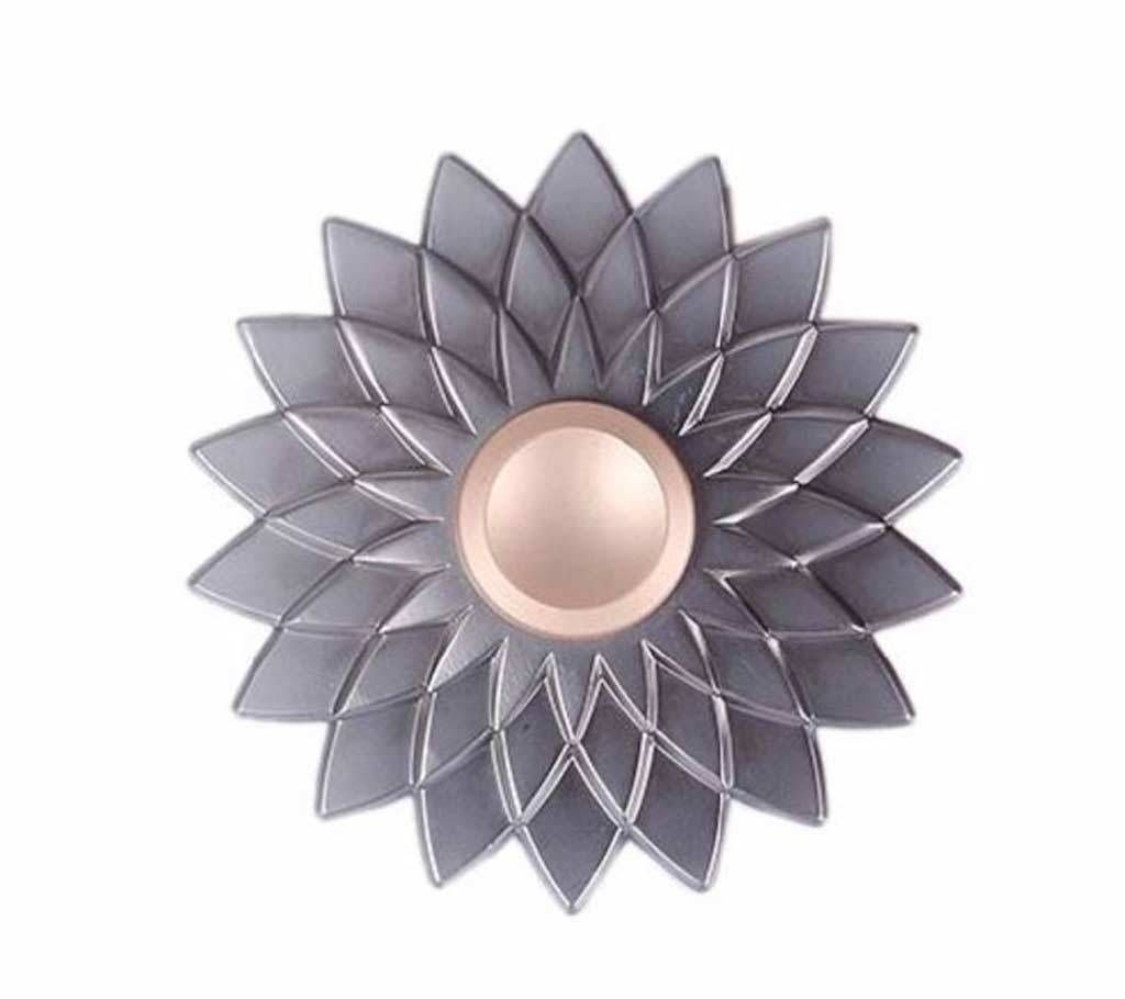 Floral Metal Fidget Spinner - Gray