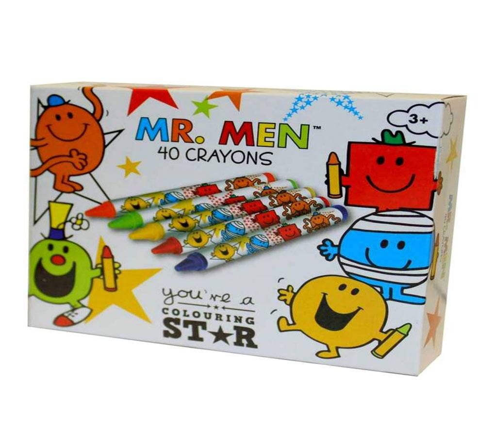 Mr. Men 40 Crayon Set