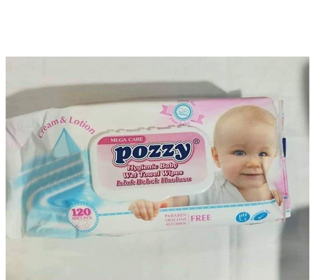 Baby Wet Towel Wipes (Flip Cap) -120Pcs
