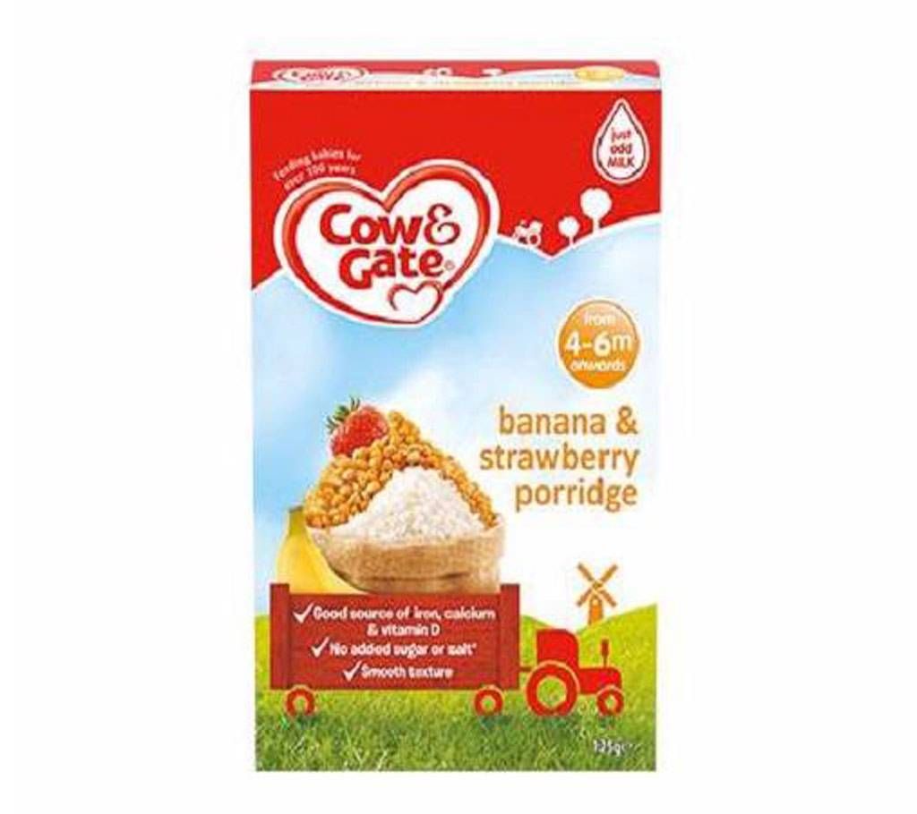 Cow & Gate banana & strawberry porridge