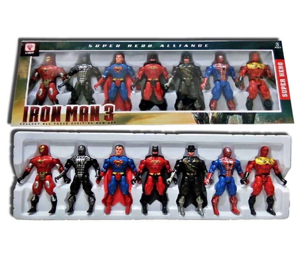 SUPER HERO FIGURE TOY SET