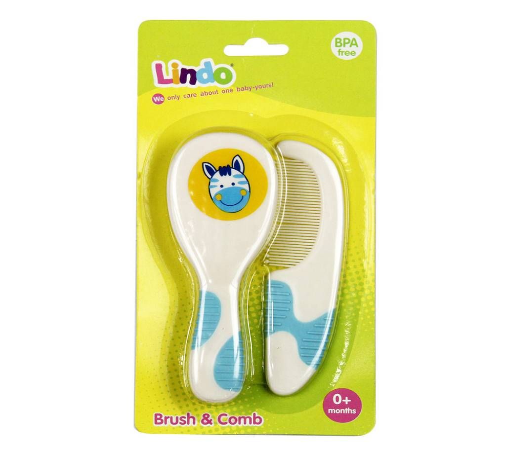 Lindo Cat Sky Blue Brush & Comb