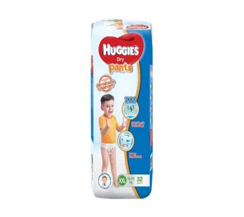 Huggies Dry Pants - XXL 15-25kg 32 pcs