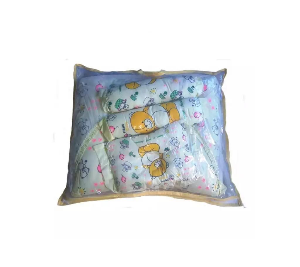 Baby Mosquito Net and Pillow (White and Yellow)