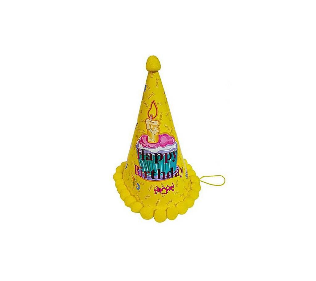 Birthday Hat Cute - Yellow