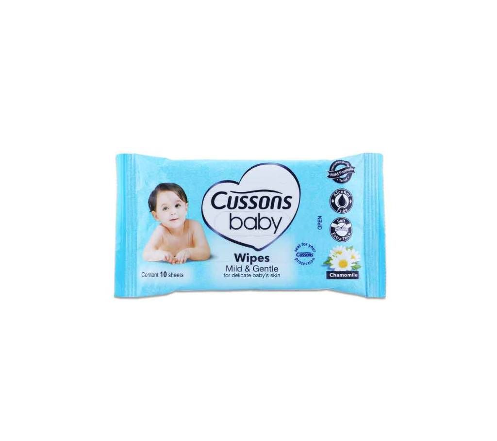 CUSSONS BABY Wipes Mild And Gentle 10 pices - Indonesia 