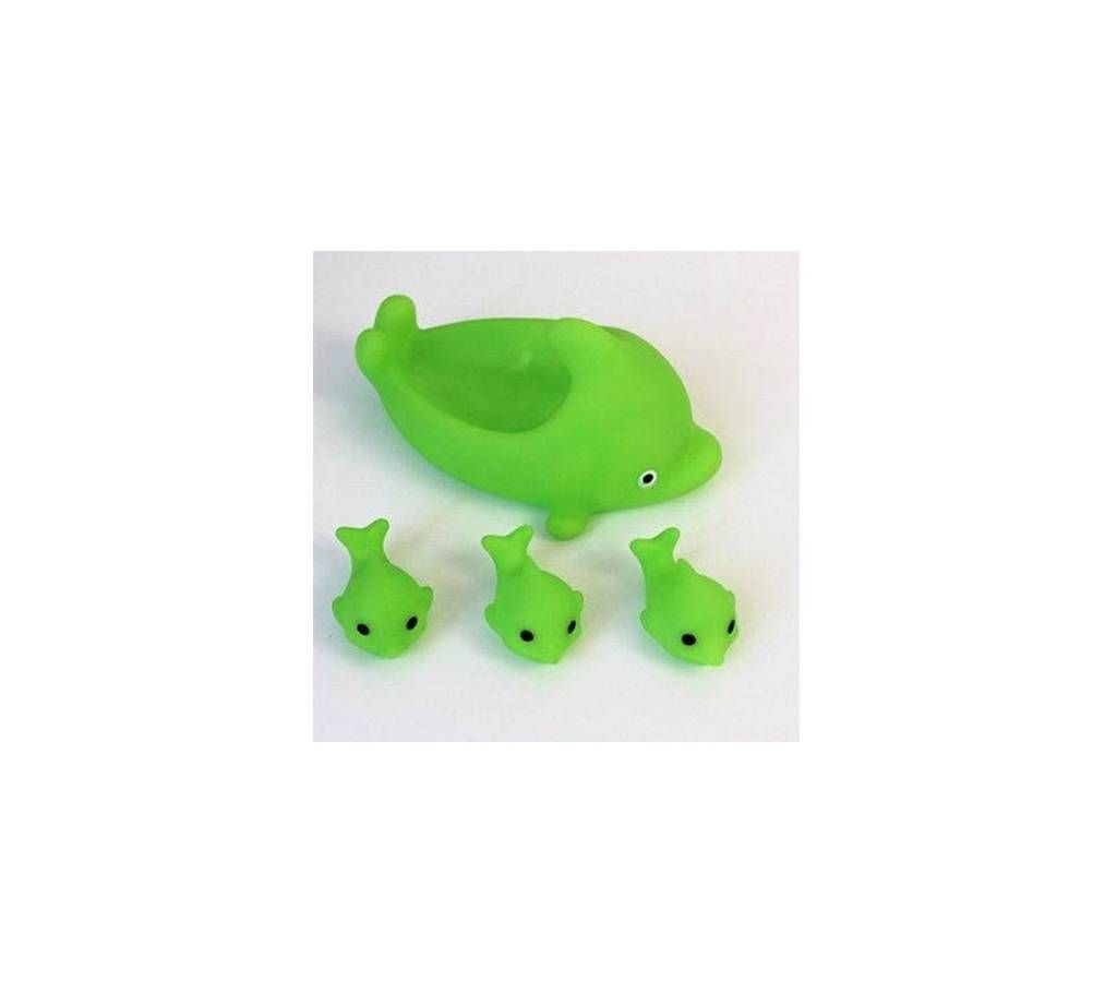 Dolphin Shaped Baby Bath Toy - Green