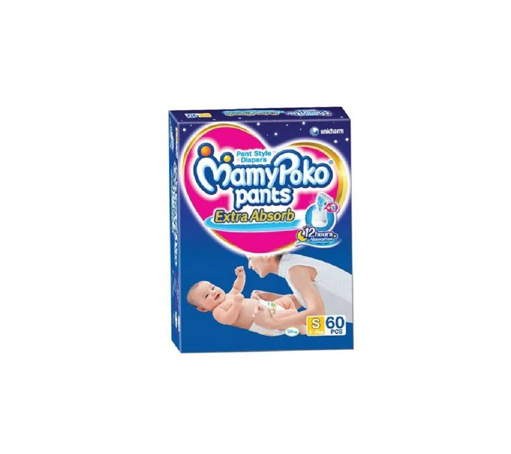 MamyPoko Diaper Pant(S) 4-8kg 60Pcs - India