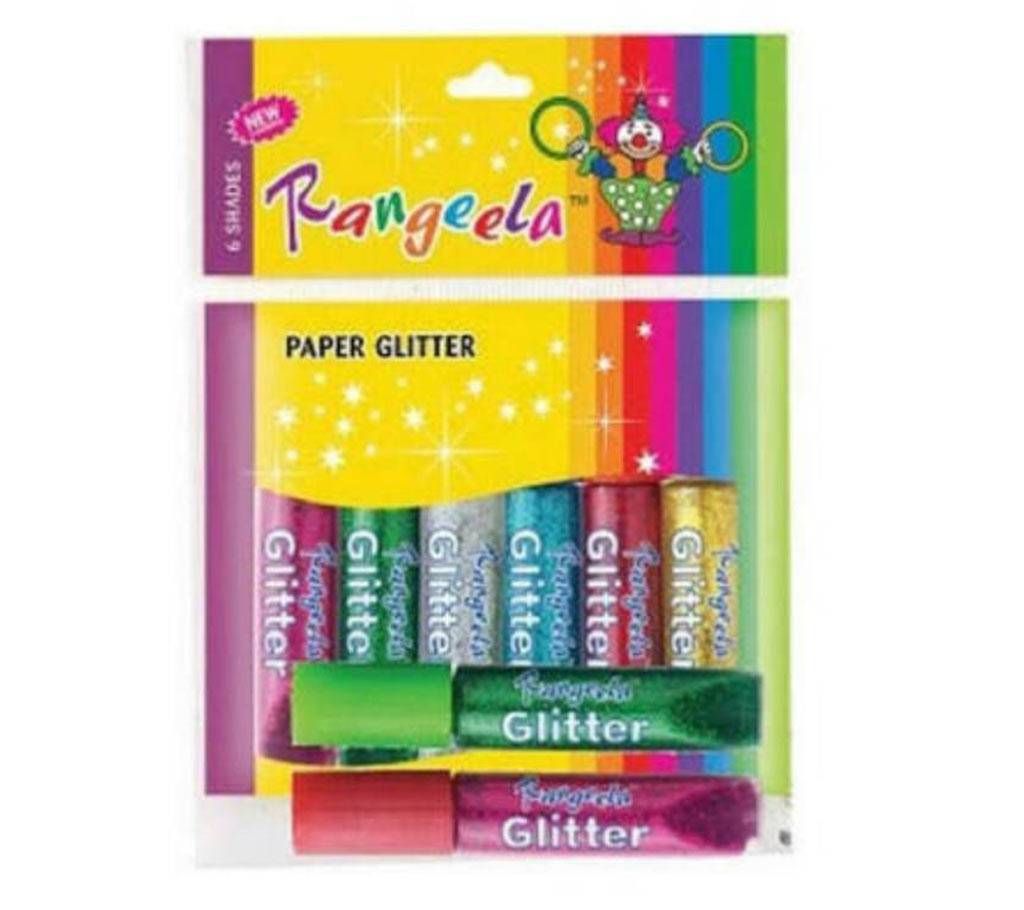 Rangeela Paper Glitter-6 shades (2 set)