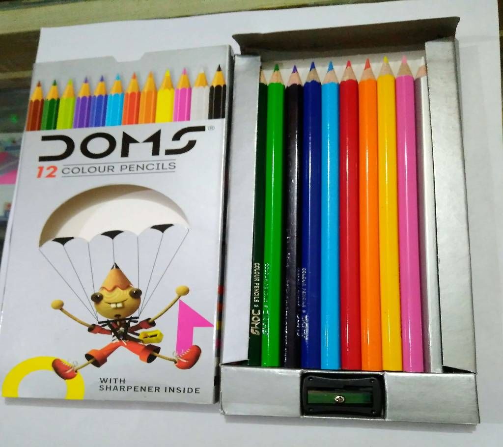 DOMS Color Pencils (12 pcs. Big size)
