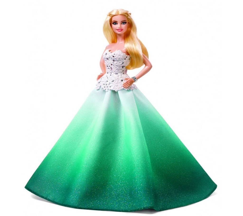 Snow Globe Holiday Barbie Doll toy for kids 