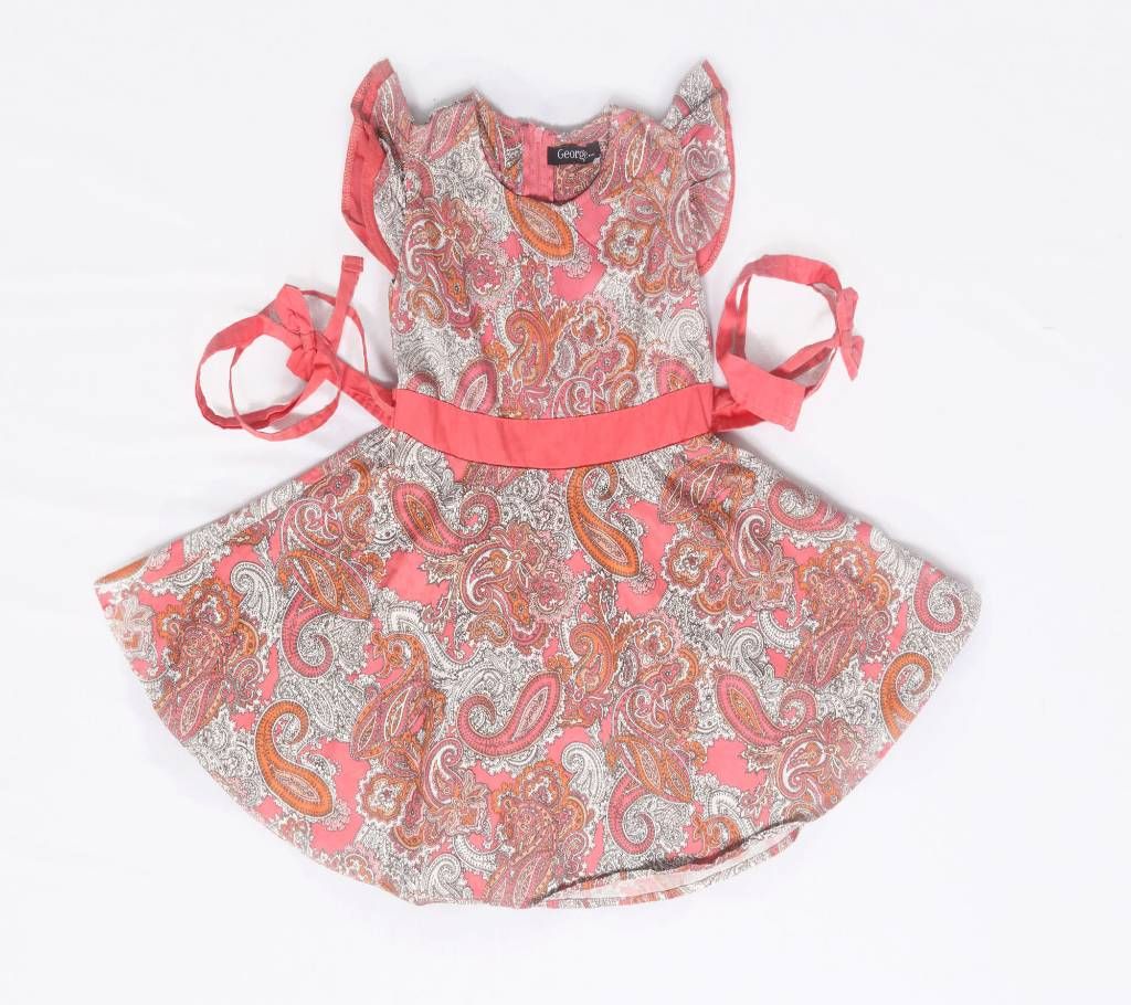 Girl's Floral Frock Dress