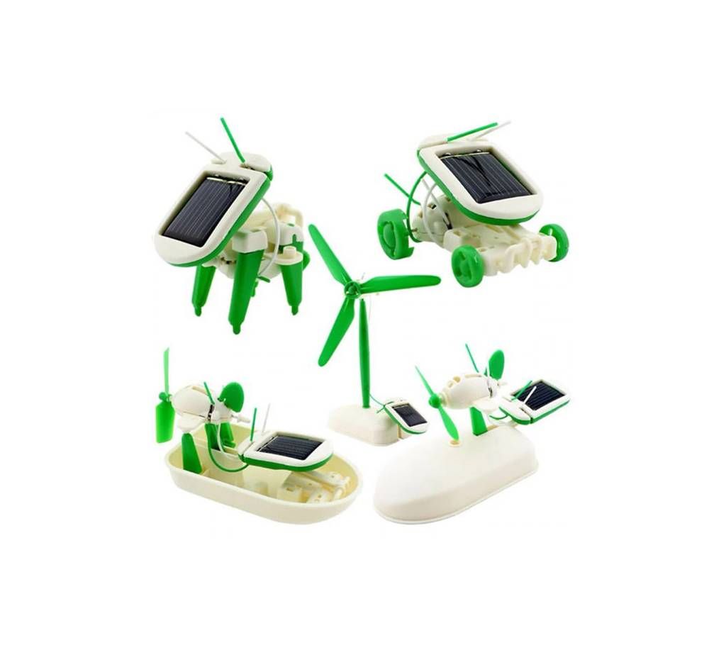 6 In 1 Solar Toy Robot Kit Educational Toys Solar Powered Science Kit Toys for Children