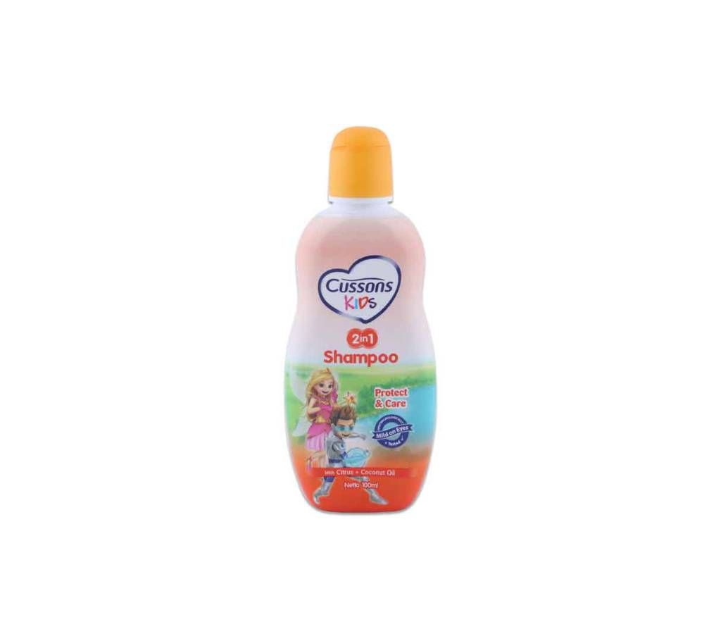 CUSSONS KIDS Shampoo - Protect And Care With Citrus and Coconut Oil 100ml (Indonesia)