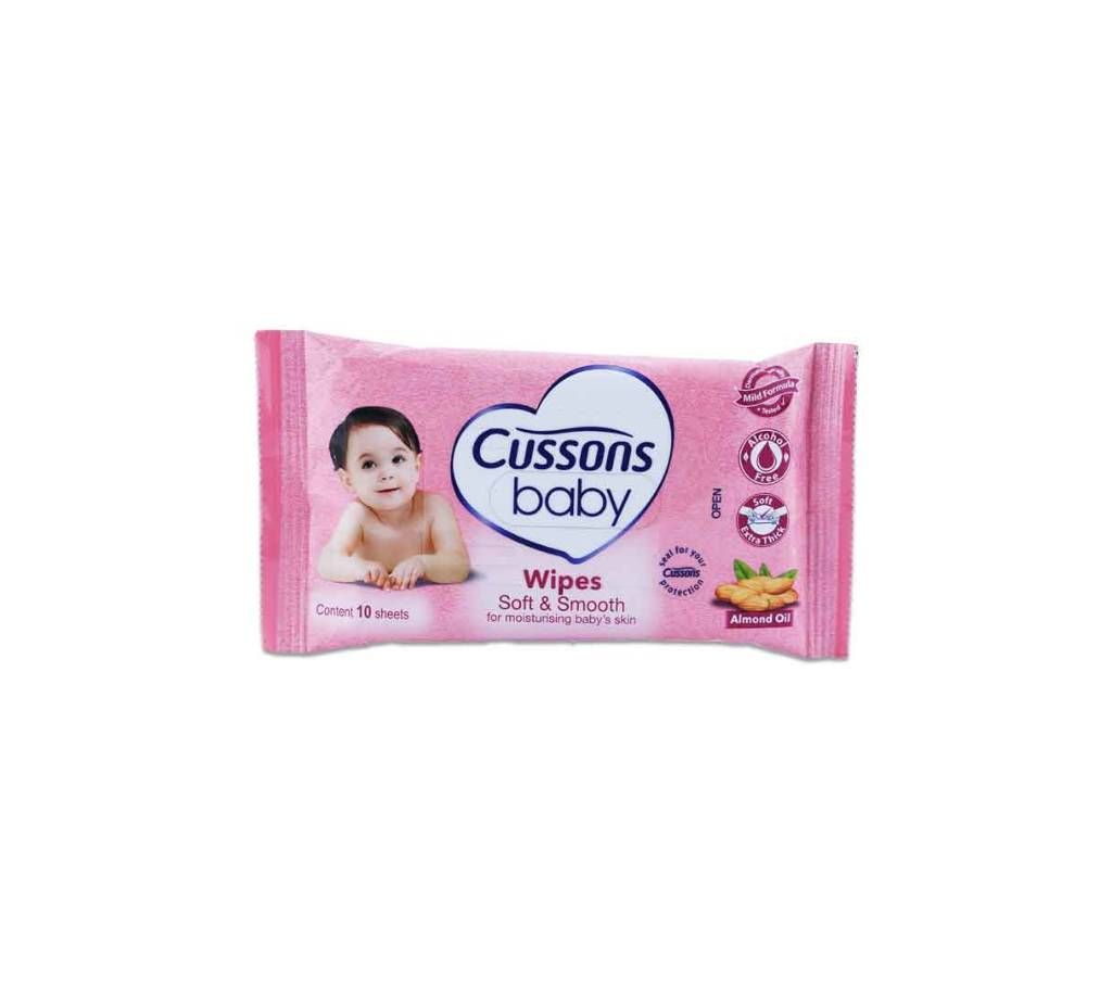 CUSSONS BABY Wipes Soft And Smooth 10's - Indonesia 