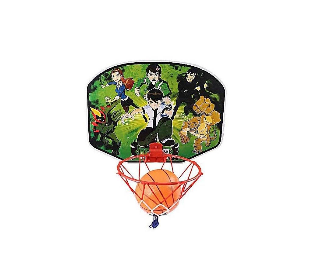 Ben 10 Mini Basketball And Net - Multi Color