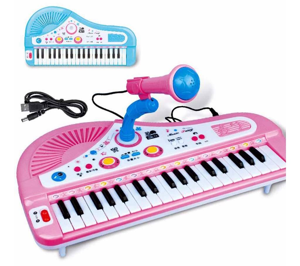 Battery Operated Piano With Microphone