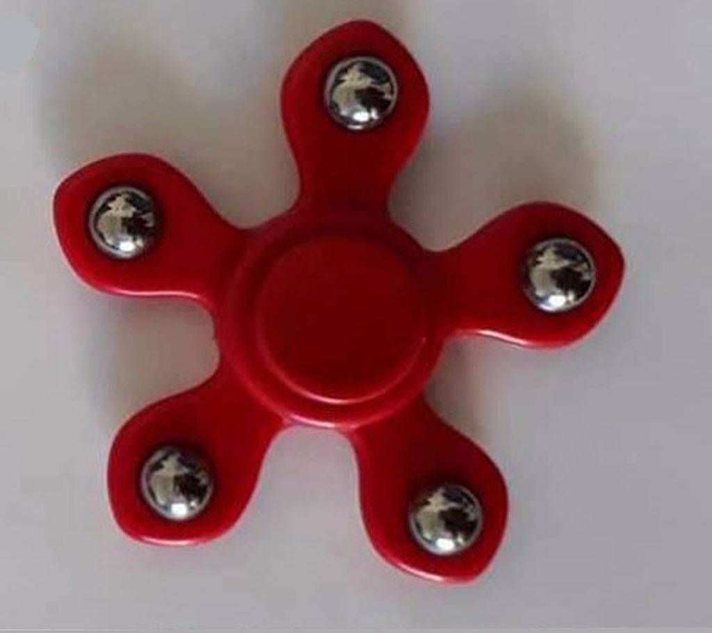 Five Arms Fidget Spinner Red