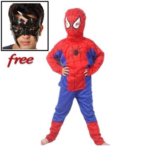 Spider-man Dress with free Krrish Mask