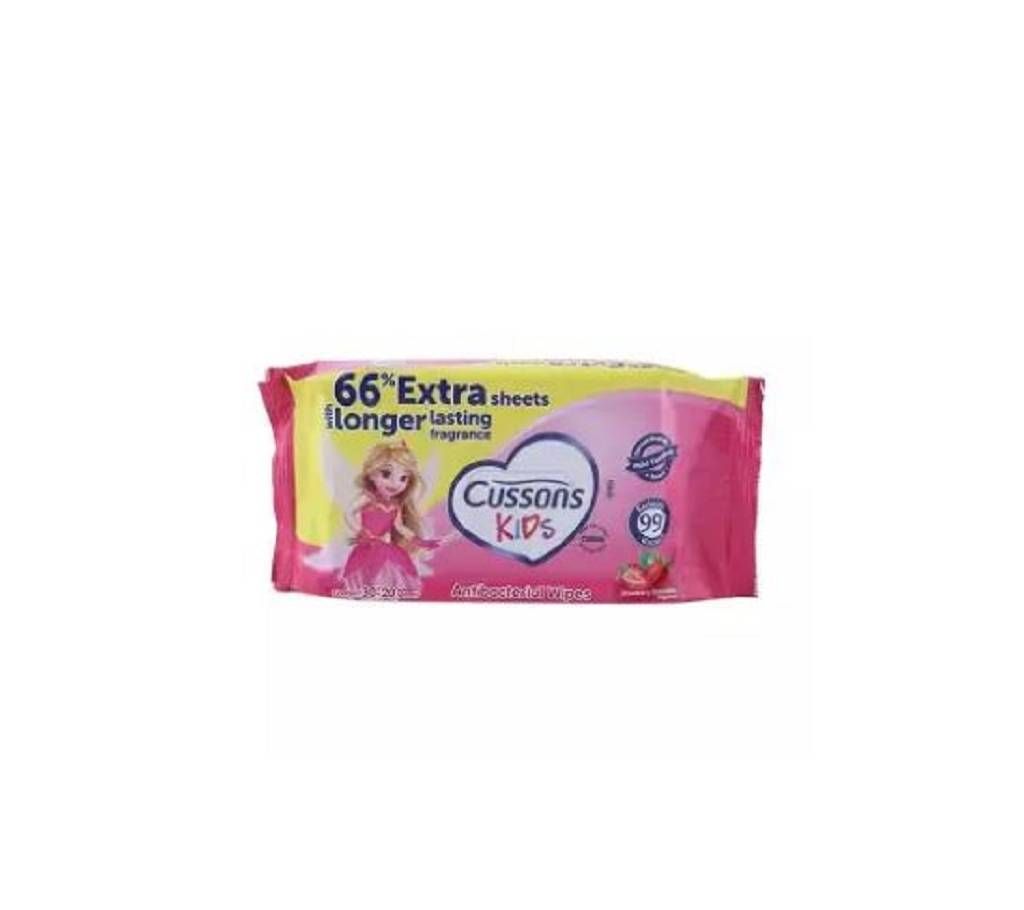 Strawberry Smoothie Wipes for Kids - 50 Pieces