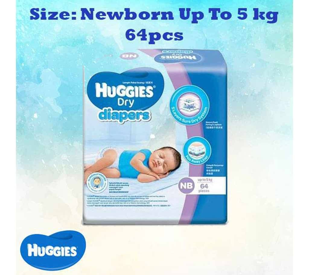 Huggies Diaper,Newborn,Up To 5kg,44pcs