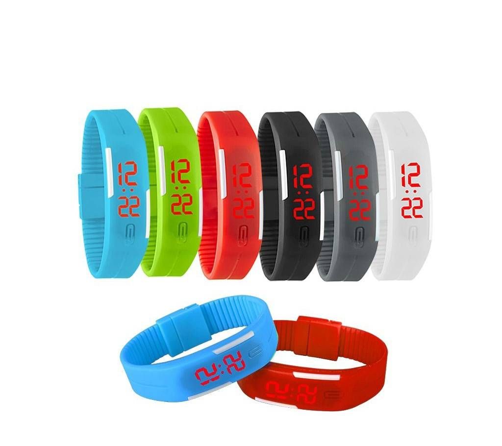 5ps Silicone Digital LED Band for Boys - 5ps 