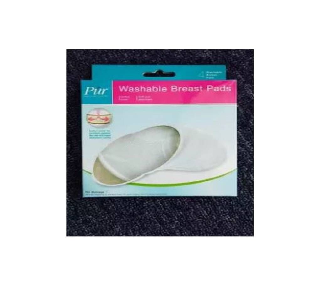 Milksafe Washable Breast Pads (4pcs )- White