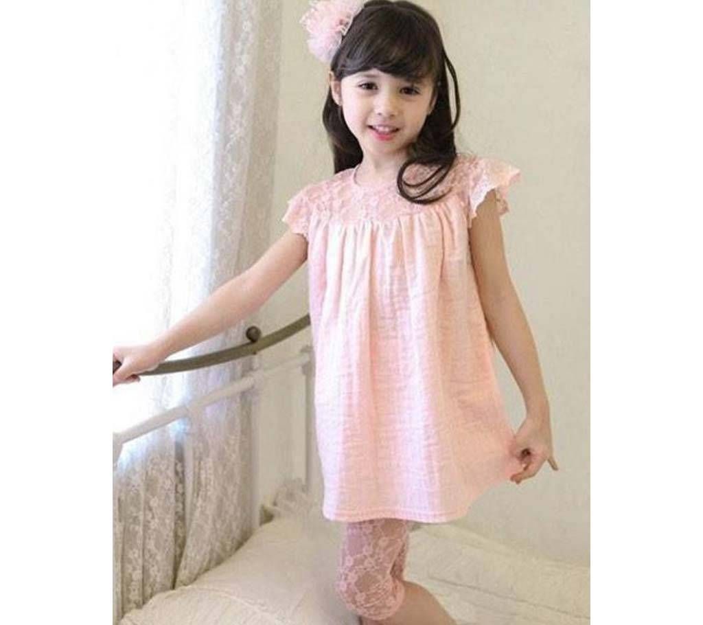 2 Year Baby Girl Summer Dress-Pink