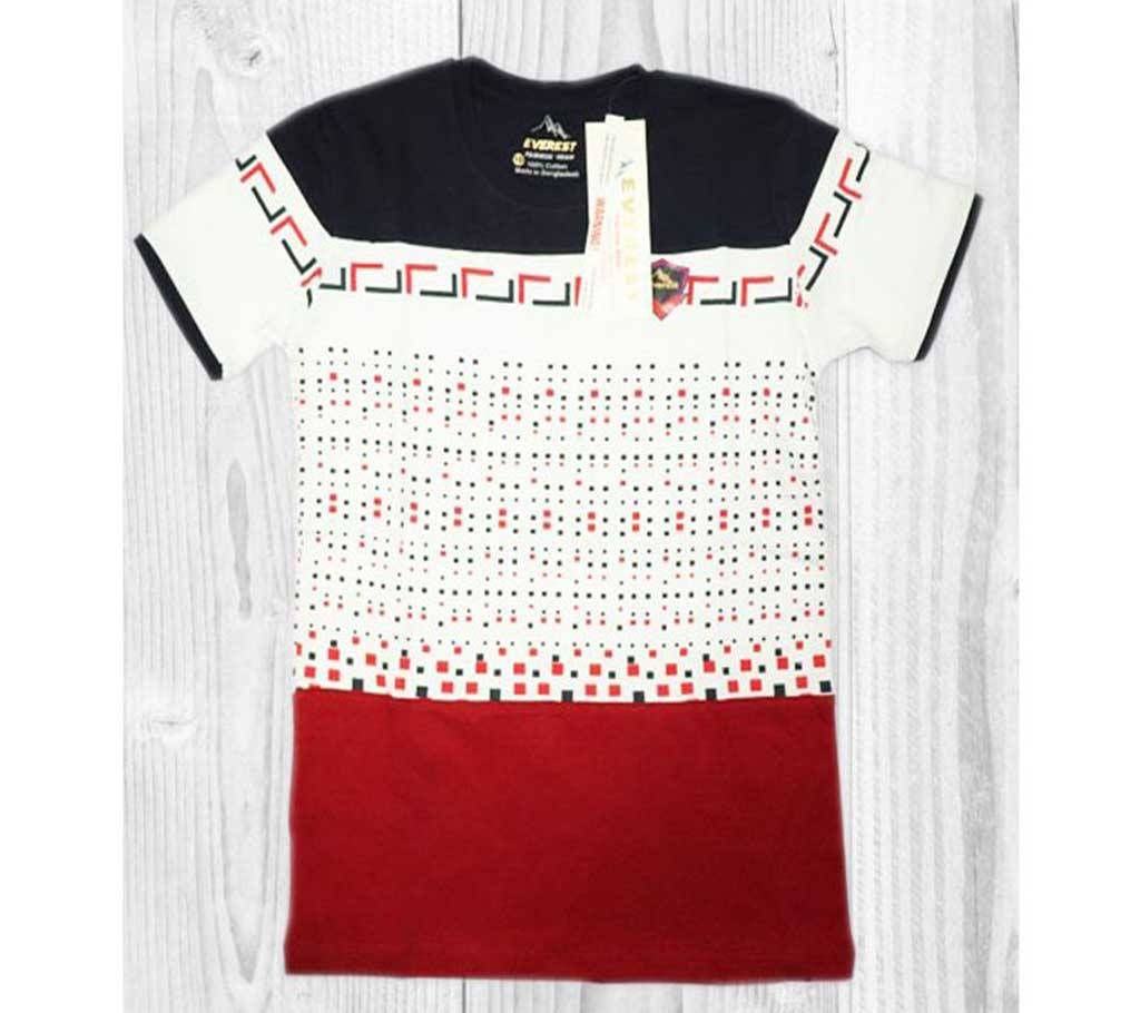 Cotton Short Sleeve Kids Striped T-Shirt For Boys-Multicolored
