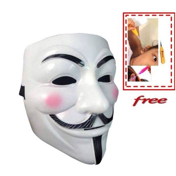 Vendetta Mask with free LED Ear pick