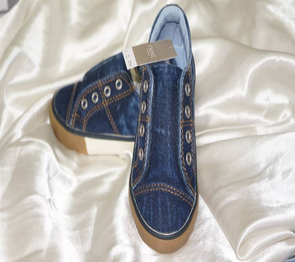 Denim Laceless Shoes