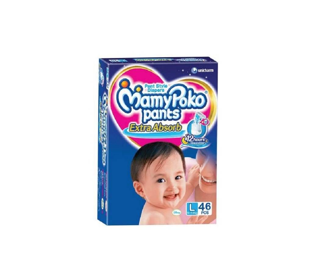 MamyPoko Diaper Pant (L) 9-14kg 46Pcs - India