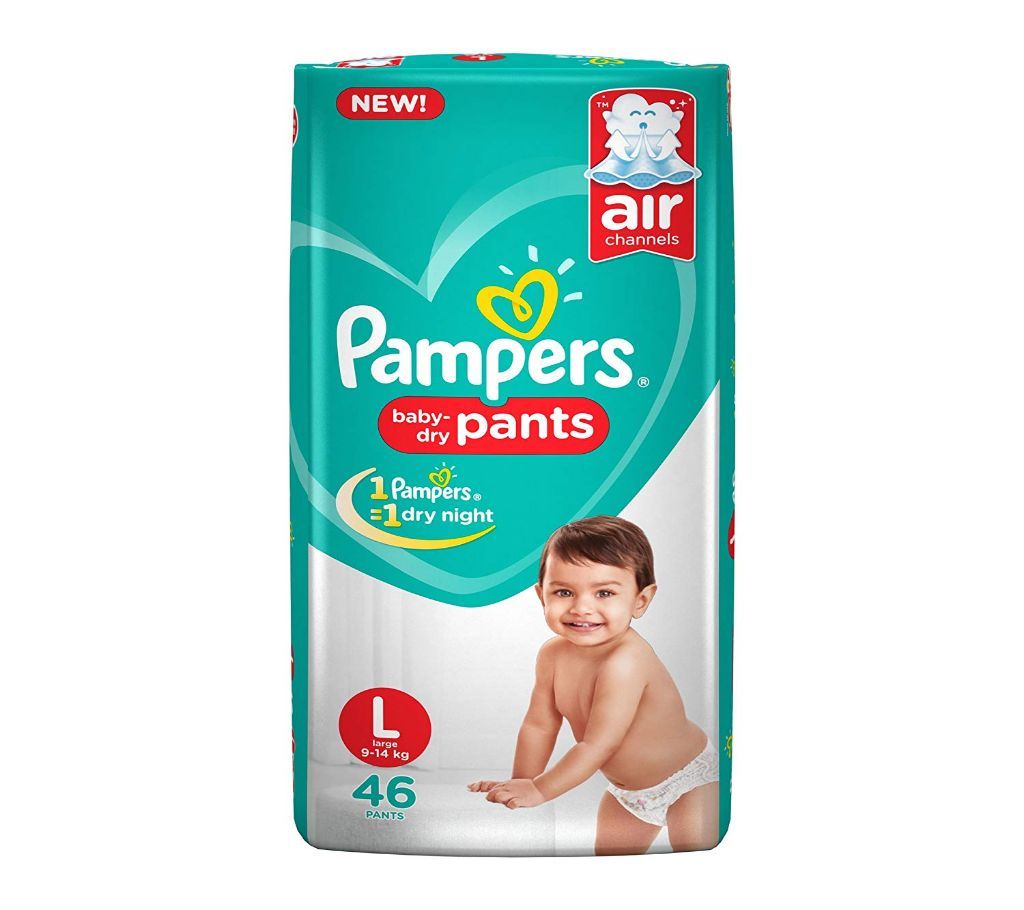 Pampers Baby Dry Pant L size (9-14 KG) - 46 Pcs