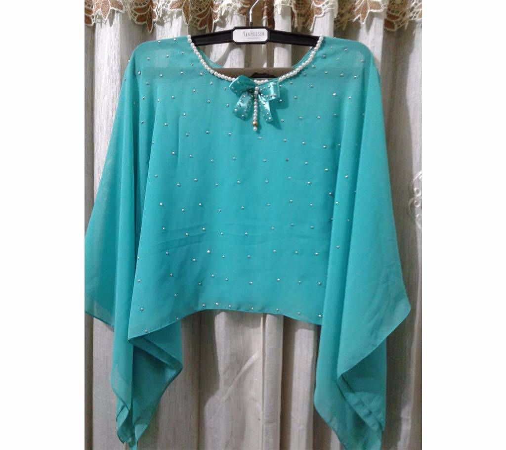 Georgette Cape Dress For Baby Girl