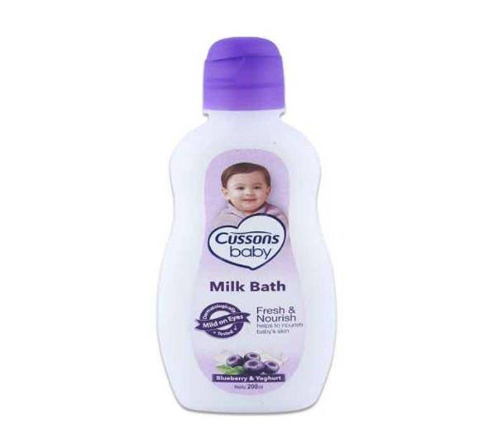 Cussons Baby Milk Bath Blueberry and Yoghurt, 200 ml, Indonesia