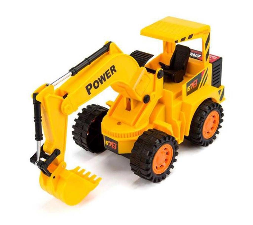Baku Remote Controlled Wheel Excavator - Yellow