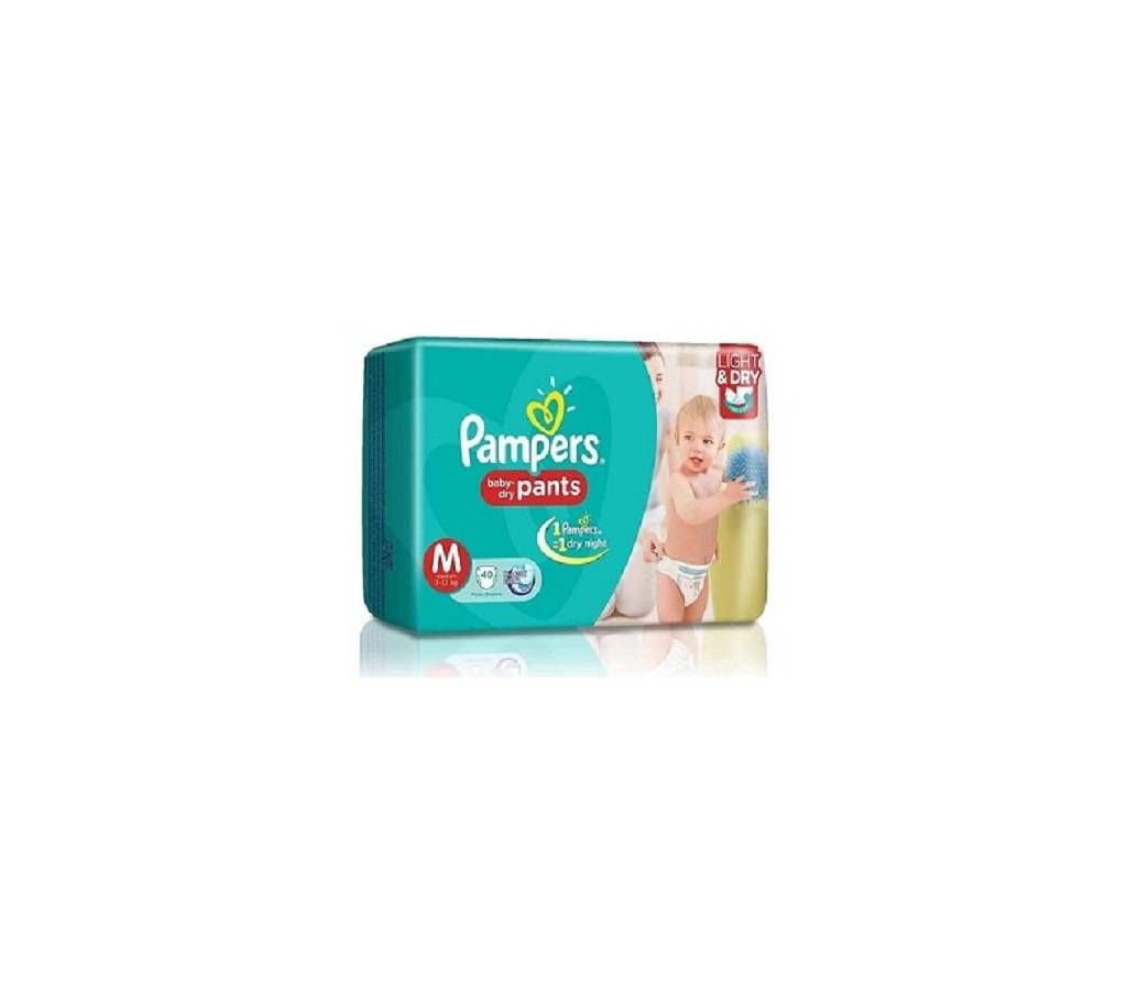 Pampers Baby Dry Pants (M) 7-12kg 40Pcs India