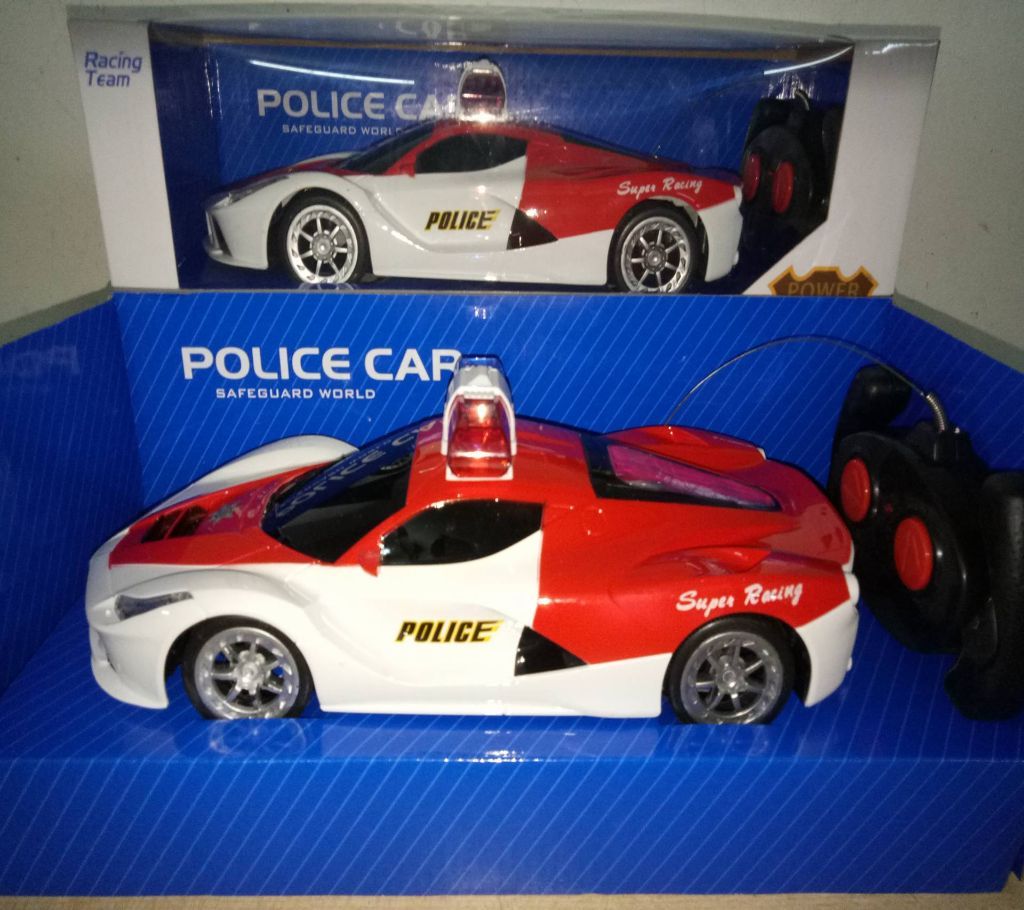 Police Radio Control  Car - White and Red